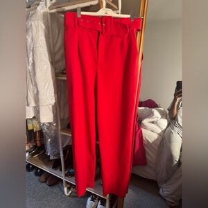 Zara Vibrant Red Pants
